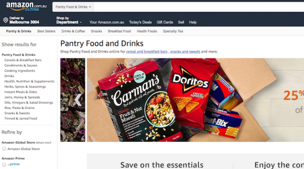 Amazon Challenges Australian Supermarkets With Online Pantry