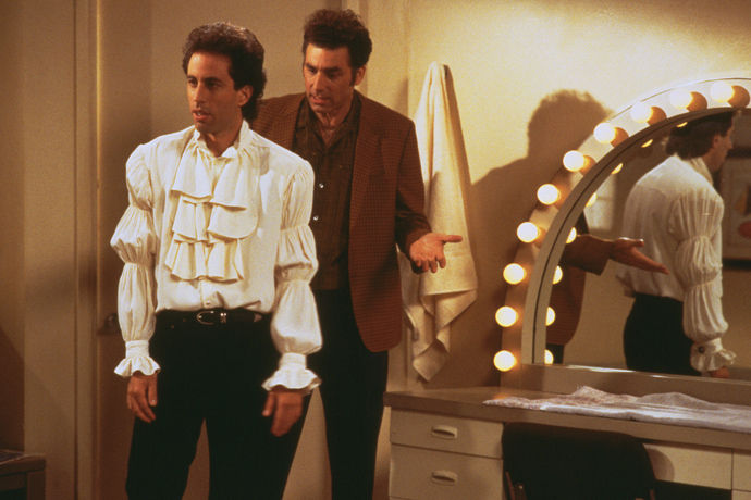 Jerry Seinfeld wearing a puffy shirt. : r/midjourney