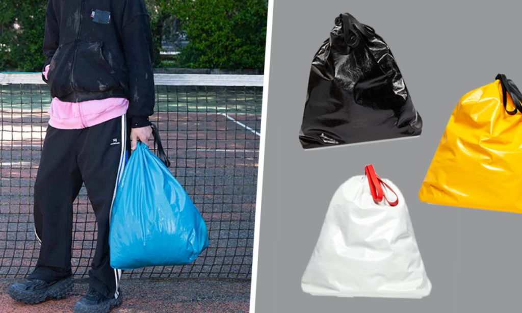 Balenciaga $1800 Trash Bag 😮 Is fashion trolling us at this point